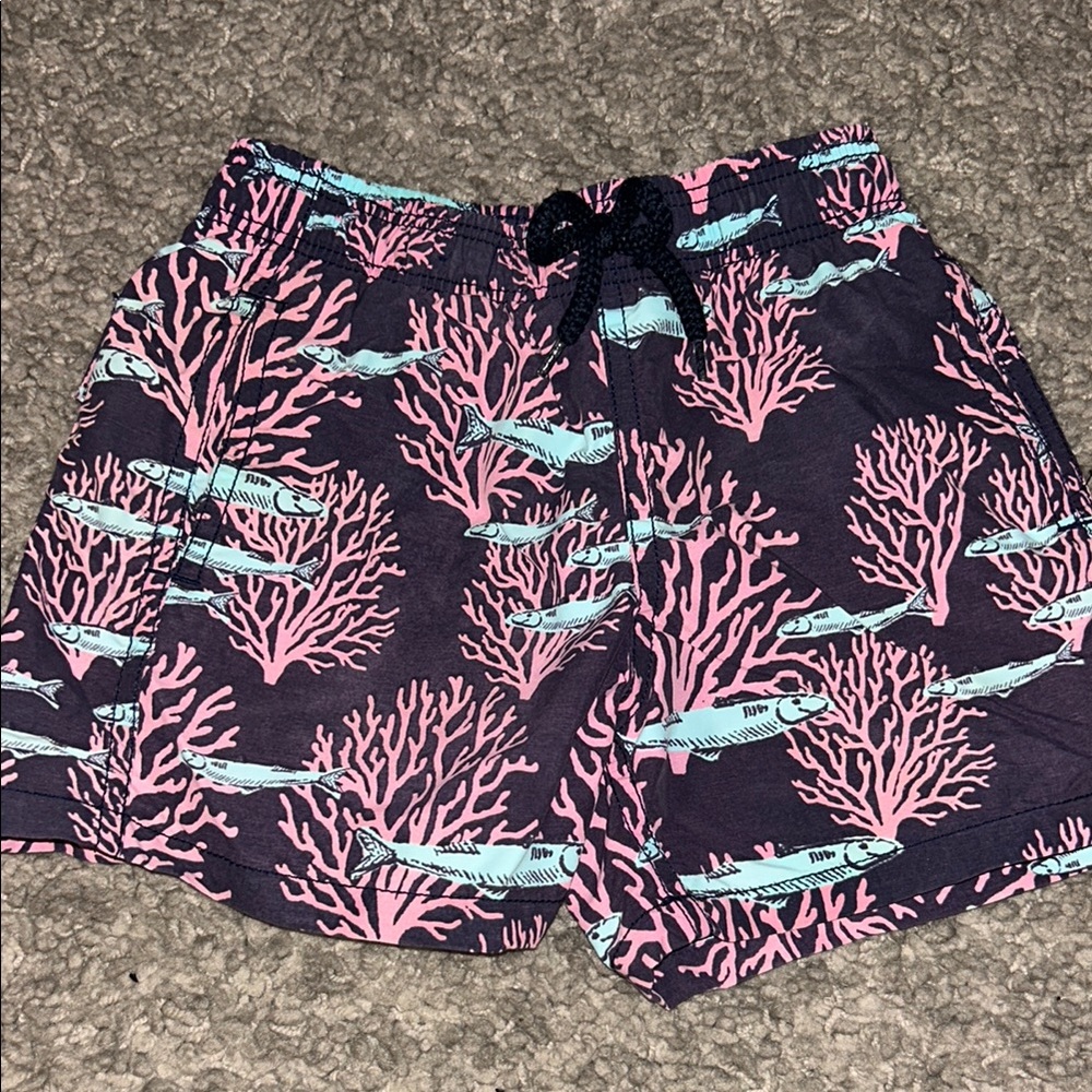 Vilebrequin Marine Life Swim Shorts in Pink and Blue